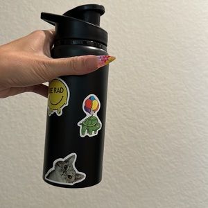 NEW funny animals water bottle • black